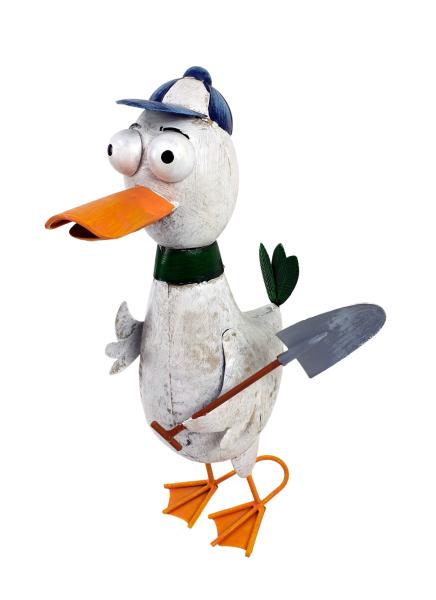 Metall Deko-Figur Ente 41cm